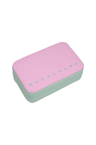 Monocromo Üç Katlı Pu Dolu Kalem Kutu Pembe 170552
