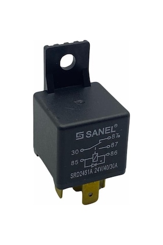 Sanel 24v Röle 5 Uçlu 10/20 A Diotlu 30-85-86-87-87a