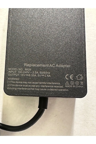 15 Volt 6.33 Amper Microsoft Uyumlu Surface Pro7 Adaptör