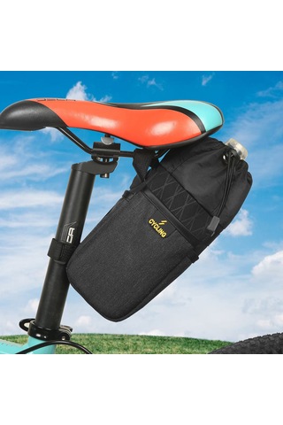 Moveevo Bisiklet Arka Çantası 1.5l - Poliester + Alüminyum Folyo - Siyah - Dağ Bisikleti, Faltbike, Denge Bisikleti Erişimli Aksesuarı Siyah