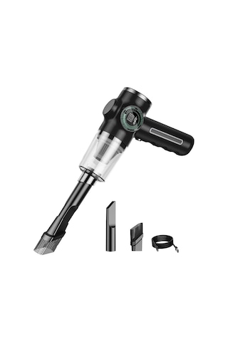 Suntek Araba Için Mini El Tutulan Şarj Edilebilir Silgi, Siyah Siyah