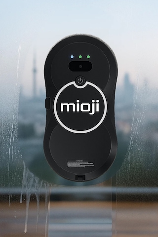 Mioji VLR2 Cam Temizleme Robotu Ultrasonik Su Spreyli Akıllı Navigasyonlu Uzaktan Kumandalı - Siyah