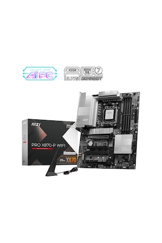 MSI PRO X870-P WIFI AMD X870 8200 MHz (OC) DDR5 Soket AM5 ATX Anakart