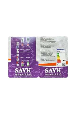 Şavk 7w 6500k Beyaz Işık Par20 E27 Led Spot Ampul Diğer