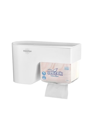 Rulopak Multitask Tuvalet Kağıdı Dispenseri Beyaz