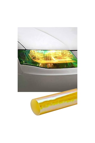 Far Stop Filmi Far Folyosu Bukalemun Sarı Rengarenk Far Çizik Çizilme Engelleyici Folyo 100cmx30cm