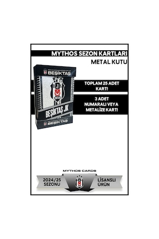 Beşiktaş 2024-25 Sezon Kartları - Metal Kutu