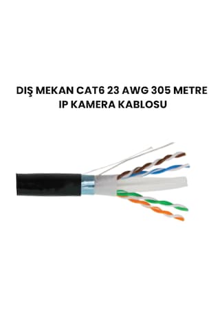 Cat6 İnternet Kablosu 305 M Dış Mekan Outdoor