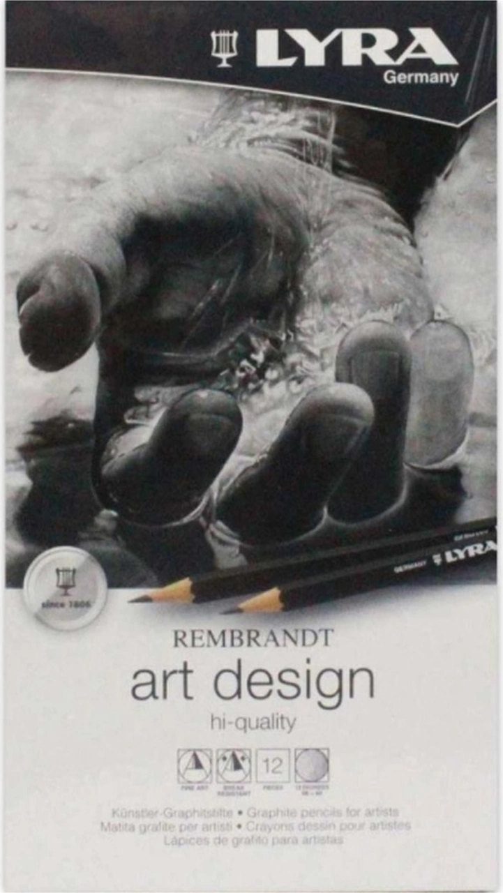 Rembrandt Art Design Dereceli Kalem 12'li Metal Kutu Karışık