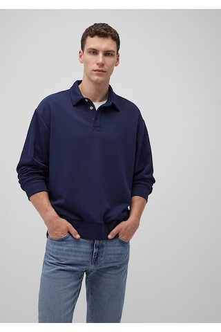 Mavi - Lacivert Polo Sweatshirt 0611689-84371 Lacivert