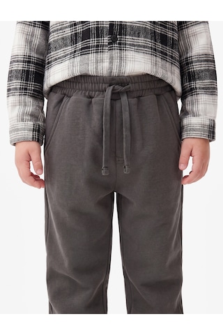 Koton Beli Lastikli Şardonlu Cepli Jogger Eşofman Altı Antrasit 7wmb40022tk