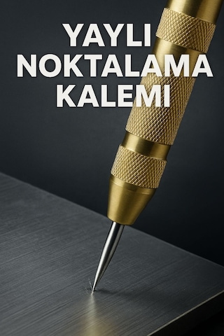 Merttools Yaylı Metal Noktalama İşaretleme Zımba Kalemi