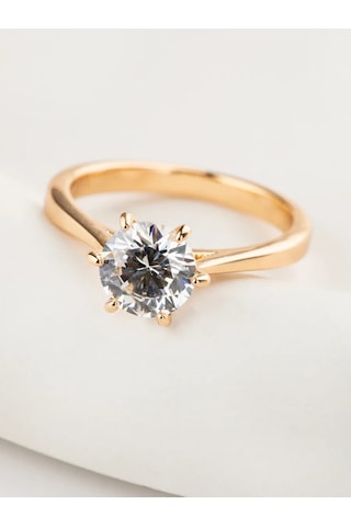 Xuping Taşlı Kadın Yüzüğü - Medikal Alaşım - Altın Kaplam 179717274 Diğer