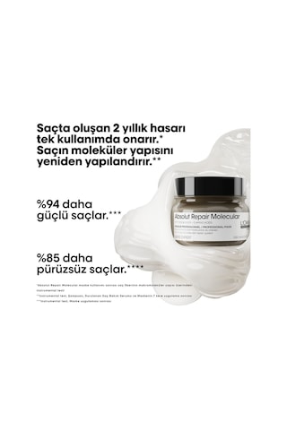 L'Oréal Professionnel Absolut Repair Molecular Yoğun Onarıcı Saç Maskesi 250 ML