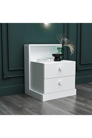 Life Komodin Beyaz Beyaz