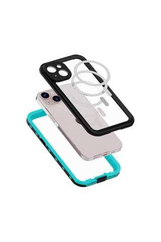 iPhone Uyumlu 14 Kılıf Su Ve Toz Geçirmez 360 Tam Koruma Shockproof Kapak