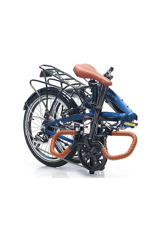 Carraro Flexi Comfort V Fren 8 Vites 20 Jant Katlanır Bisiklet Mat Navy Mavi Parlak Siyah 32 Kadro Çok Renkli