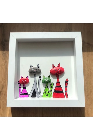 Northcity Eşsiz Doğal Taş Efektli Hayvan Görselli Duvar Panosu 20x20cm Mdf