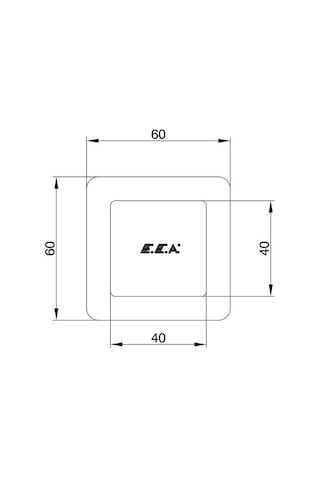 Eca Caro 102151033 G 1/2" Ankastre Ara Kesme Valfi Krom