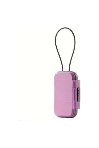 Fochsia Su Kodu: Plaj Kasa Pembe 4 Haneli Kilitli Çanta Dayanıklı Abs Taşınabilir Plaj Kasası