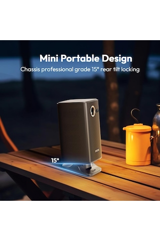 Byintek P70X 1080p Full HD 300ANSI Taşınabilir DLP Mini Projeksiyon Cihazı - TOF Lazer Otomatik Odaklamalı, Entegre 10000 mAh Bataryalı