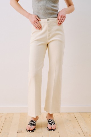 Manuka Orta Bel Flare Paça Jean Ekru Ss26pnt00014-02