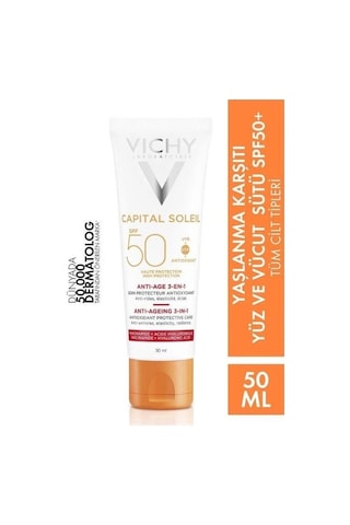 Vichy Capital Ideal Soleil 3-In-1 Antioxidant Güneş Kremi Spf 50 50 ML