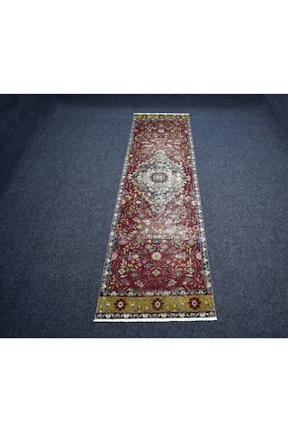 Zehra Abla Halı Vintage El Dokuma Ender Kayseri Yün Yolluk Halısı 7373 Çok Renkli