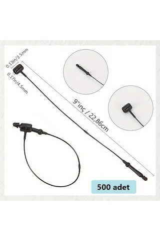 El Geçmeli Siyah Kılçık 9"inç / 22,86cm 1pk-500 Adet