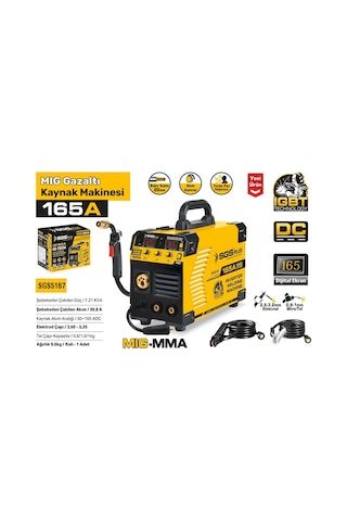 Sgs5167 - 165 Amper İnvertör Gazaltı Kaynak Makinesi