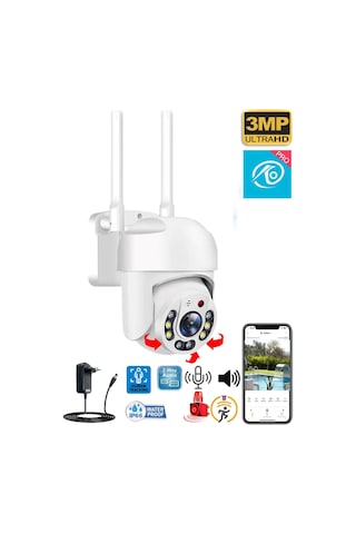 O-kam 3031pro Tek Kamera 3mp Hareketli Wifi Akıllı Kamera , Yapay Zeka, Gece Görüş, Karşılıklı Konuşma