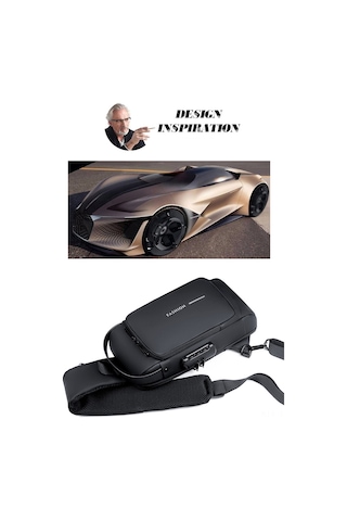 Fosenze Erkekler İçin Çok Fonksiyonlu Çapraz Çanta, Usb Şarj Portlu, Hırsızlığa Karşı Kilitli, Su Geçirmez, Siyah Çok Renkli