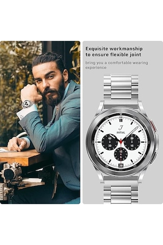Samsung Galaxy Watch 7 Fe 4 5 Pro 6 Seri 40 42 43 44 45 46 47 Mm Uyumlu 20mm Çelik Saat Kordonu