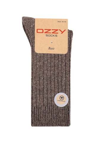 Ozzy Socks 5 Çift Kışlık Erkek Lambswool Yünlü Uyku Çorabı Soft Touch Çok Renkli