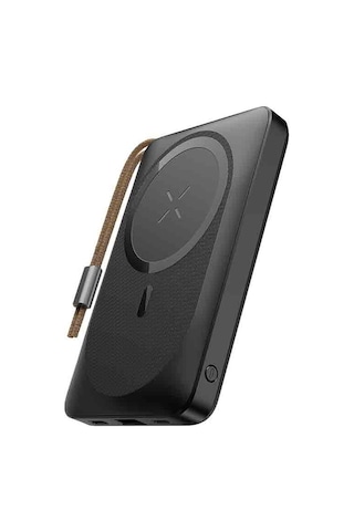 Rock P89 10.000 Mah 20w Magsafe Kablosuz Şarjlı Powerbank Siyah