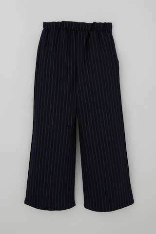 Breeze Kız Çocuk Pantolon Pinstripe Çizgili Çift Bel Detaylı 8-14 Yaş, Lacivert