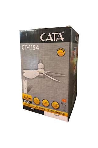 Cata Ct-1154 Lodos Fan Led Ampul 62w Beyaz Işık 1 Adet