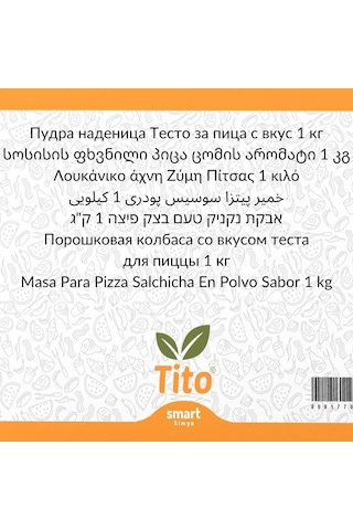 Toz Sucuklu Pizza Hamuru Aroması 1 Kg