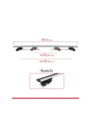 Mg Hs 2018 Ve Sonrası İle Uyumlu Hook Model Anahtar Kilitli Ara Atkı Tavan Barı Gri