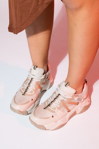 Luvishoes Leona Bej Kadın Spor Sneakers Bej