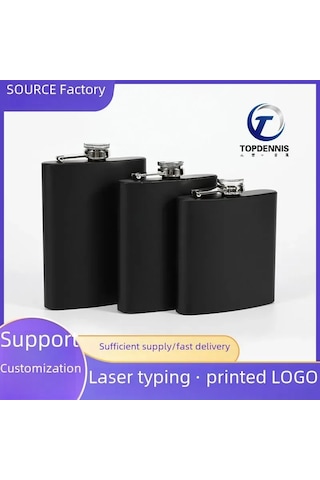 Vkemall Siyah Taşınabilir Dış Mekan Çelik Kettle - 6 Ons Kapasite, Taşınabilir Tasarım