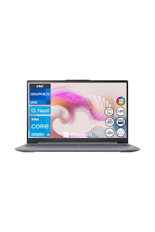 Lenovo IdeaPad Slim 3 16IRH10 83EM00C7TR-FPS1 i5-13420H 8 GB Ram 512 GB SSD 15,6" Fhd W11H Dizüstü Bilgisayar