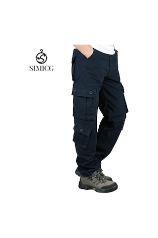 Erkekler İçin 3d Outdoor Sekiz Cepli Tulum Mavi