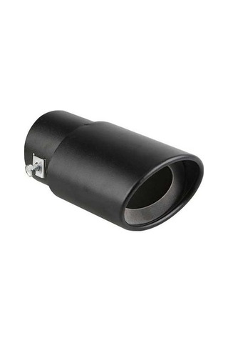 Besthome1 63mm Mat Siyah Paslanmaz Çelik Egzoz Uç Borusu - 3.8-5.3cm Montaj Uyumlu