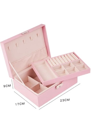 Mk-26 Lüks 3 Bölmeli Mücevher Düzenleyici Takı Kutusu Organizeri