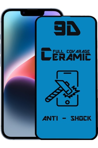 Apple Uyumlu   iPhone 14 Plus Tam Kaplayan Seramik Nano Esnek Ekran Koruyucu Cam