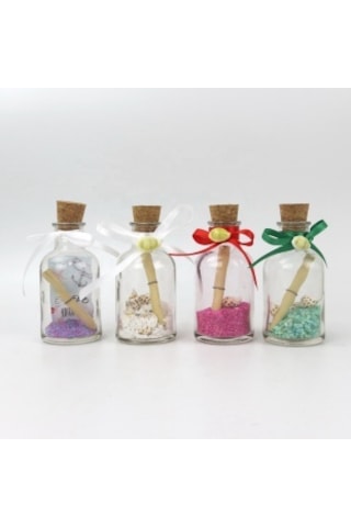 100 Adet Mantar Tıpalı Cam Şişe 25 Cc