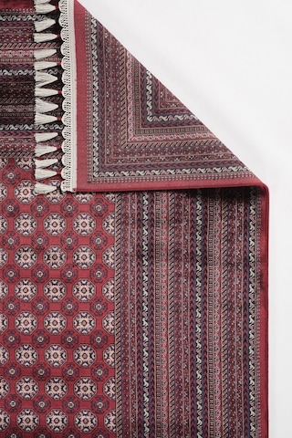 Apex Halı Bruj Bambu Viscon Halı 8751bu Bordo Renkli