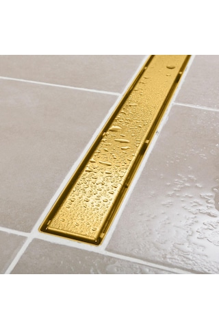 Sukar Line 6 Gold Plain 60 cm Izgaralı Duş Kanalı 1156-1036000-71