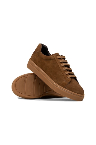Deery Erkek Hakiki Süet Taba Renk Sneaker Ayakkabı - 02018mtbac02 Taba